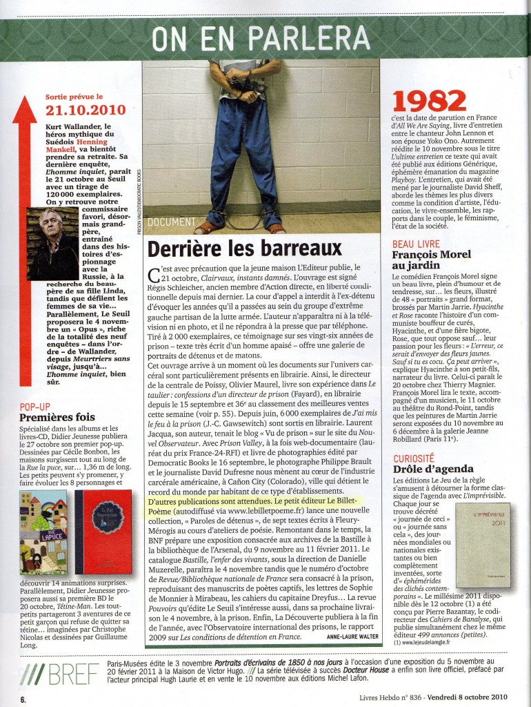 Derrière les barreaux